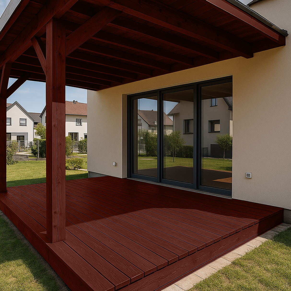 Lazura 3 in 1 pentru Lemn, Imperial Mahogany, B8.29.15 T (045)