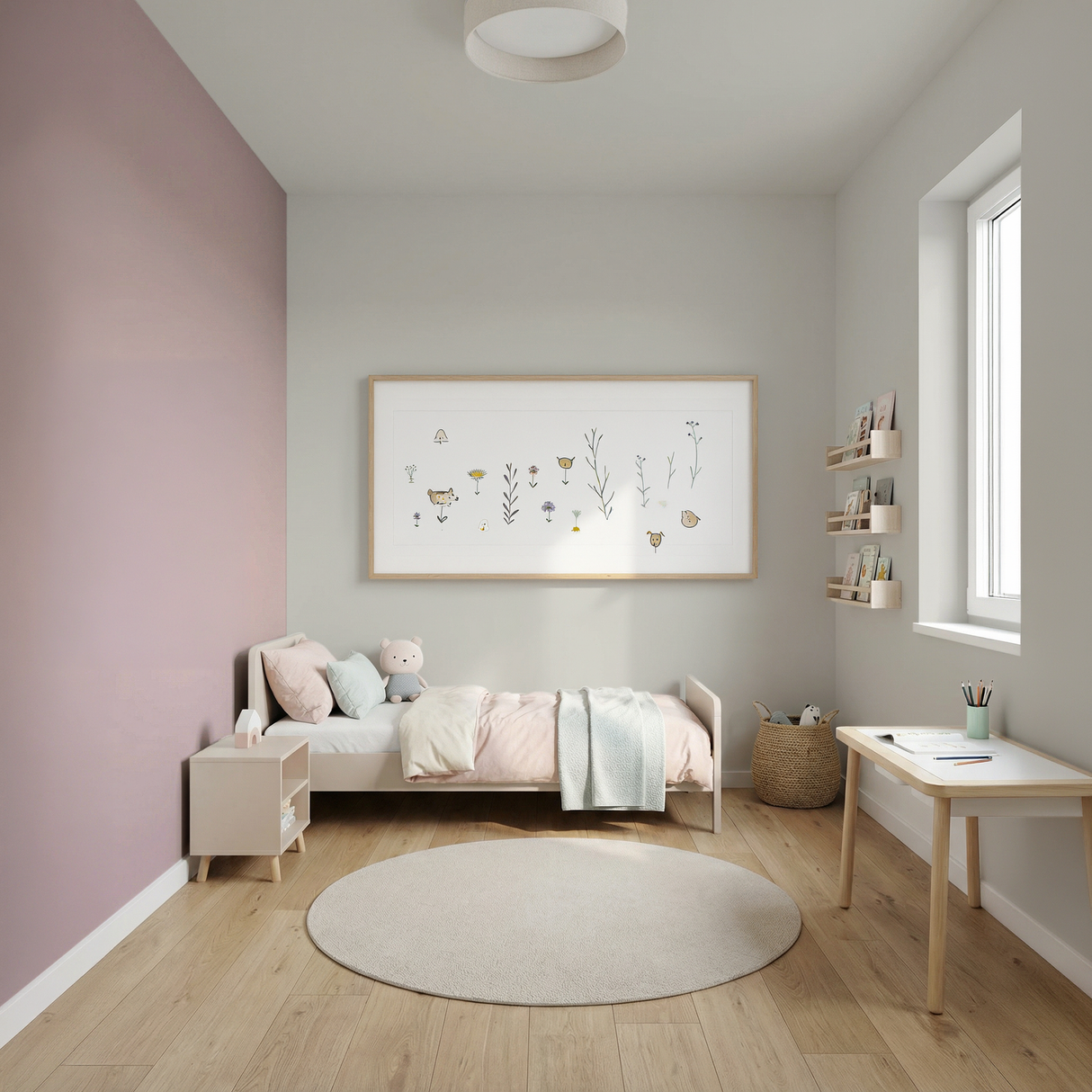Set Vopsele Colorate Rosy Petal & Misty Cream