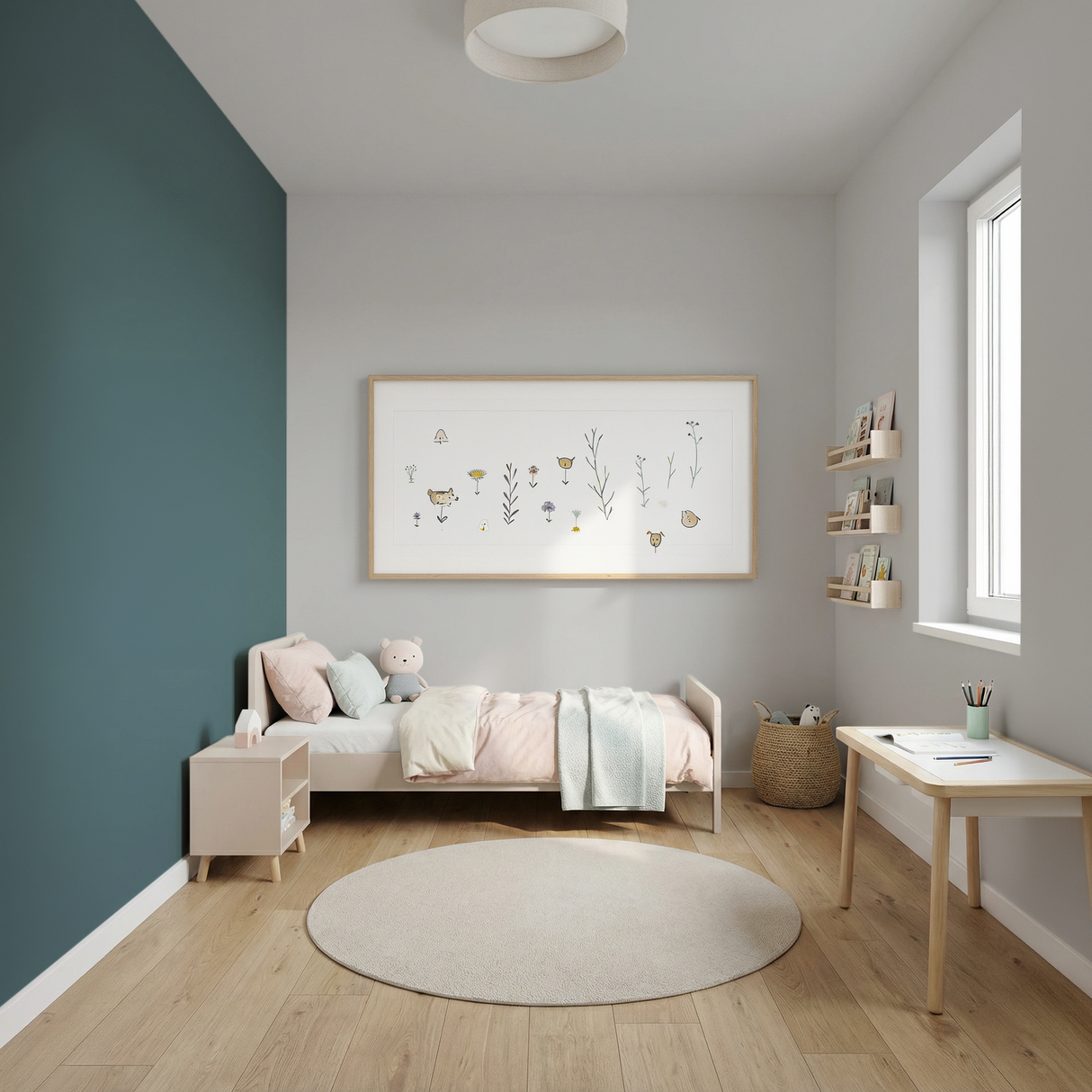 Set Vopsele Colorate Mineral Teal & Grey Whisper