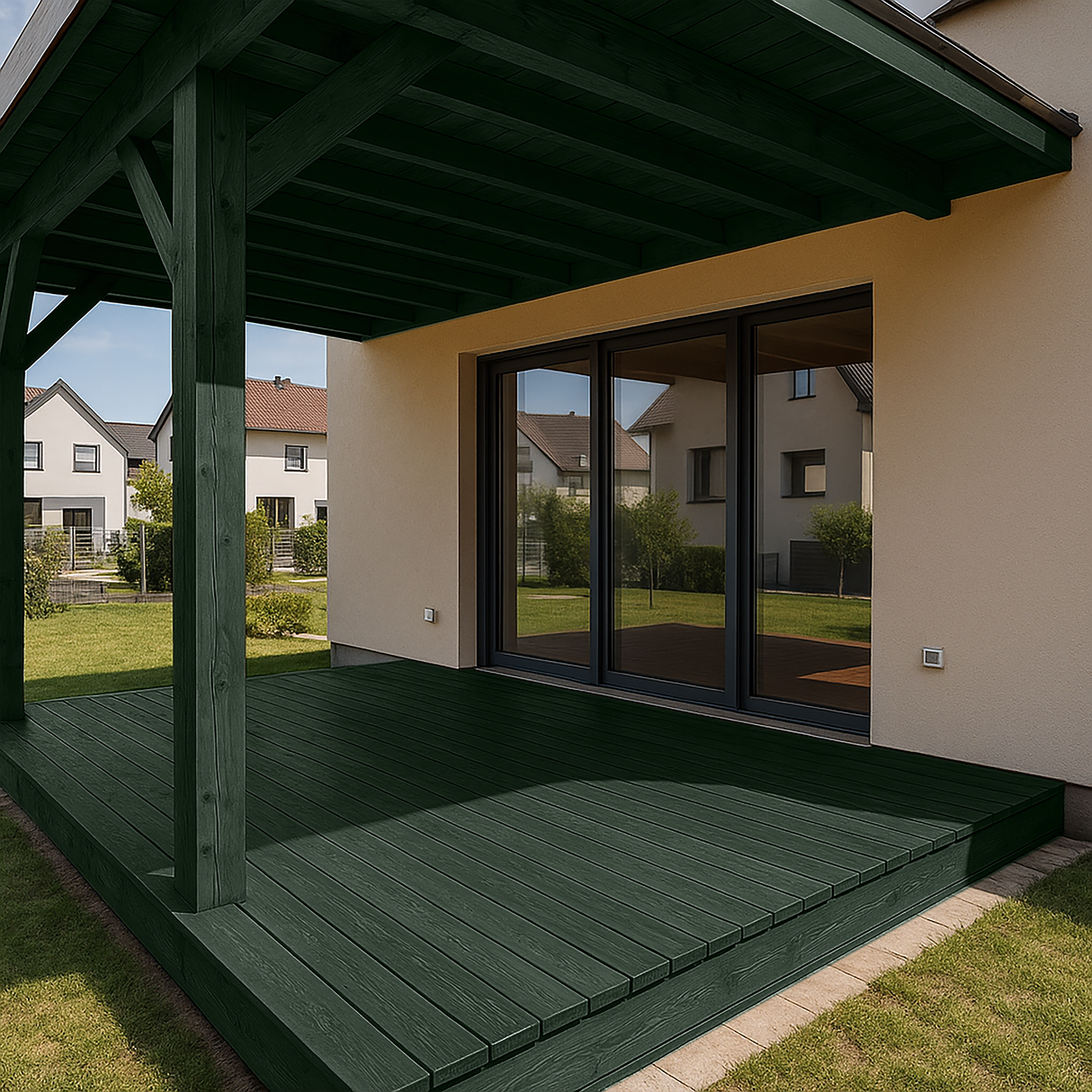 Lazura 3 in 1 pentru Lemn, Forest Green, LO.20.15 T