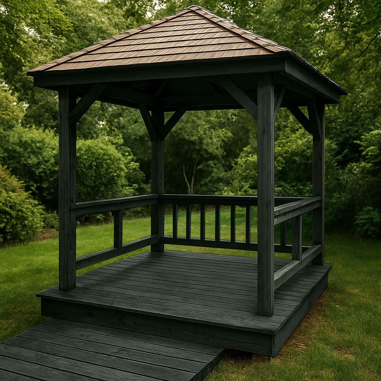 Lazura 3 in 1 pentru Lemn, Forest Green, LO.20.15 T