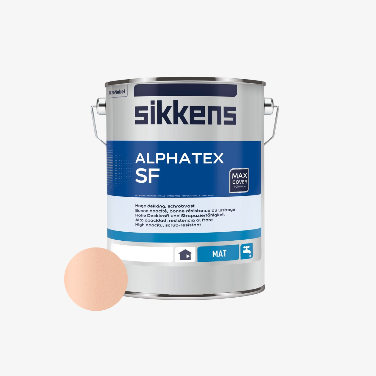 Vopsea Lavabila Interior, Sikkens Alphatex SF, Aspect Mat D8.13.77 (Lichidare Stoc)