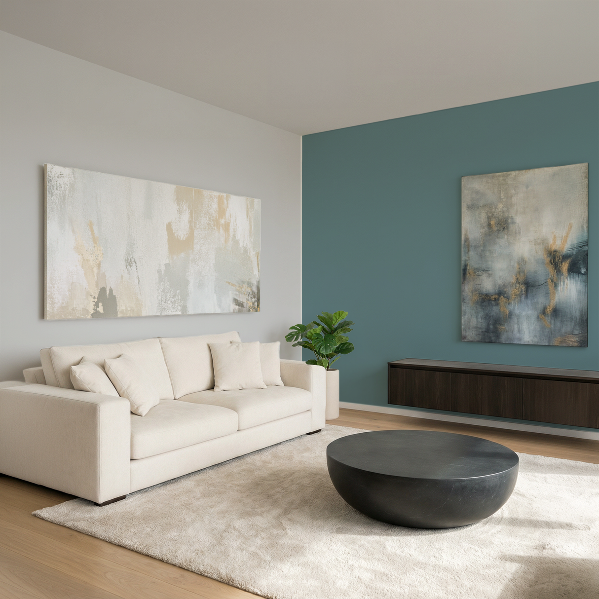 Set Vopsele Colorate Mineral Teal & Grey Whisper