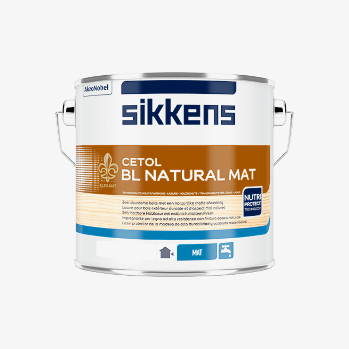Lazura 3 in 1 pentru Lemn, Sikkens Cetol BL Natural, pe Baza de Apa, de Exterior